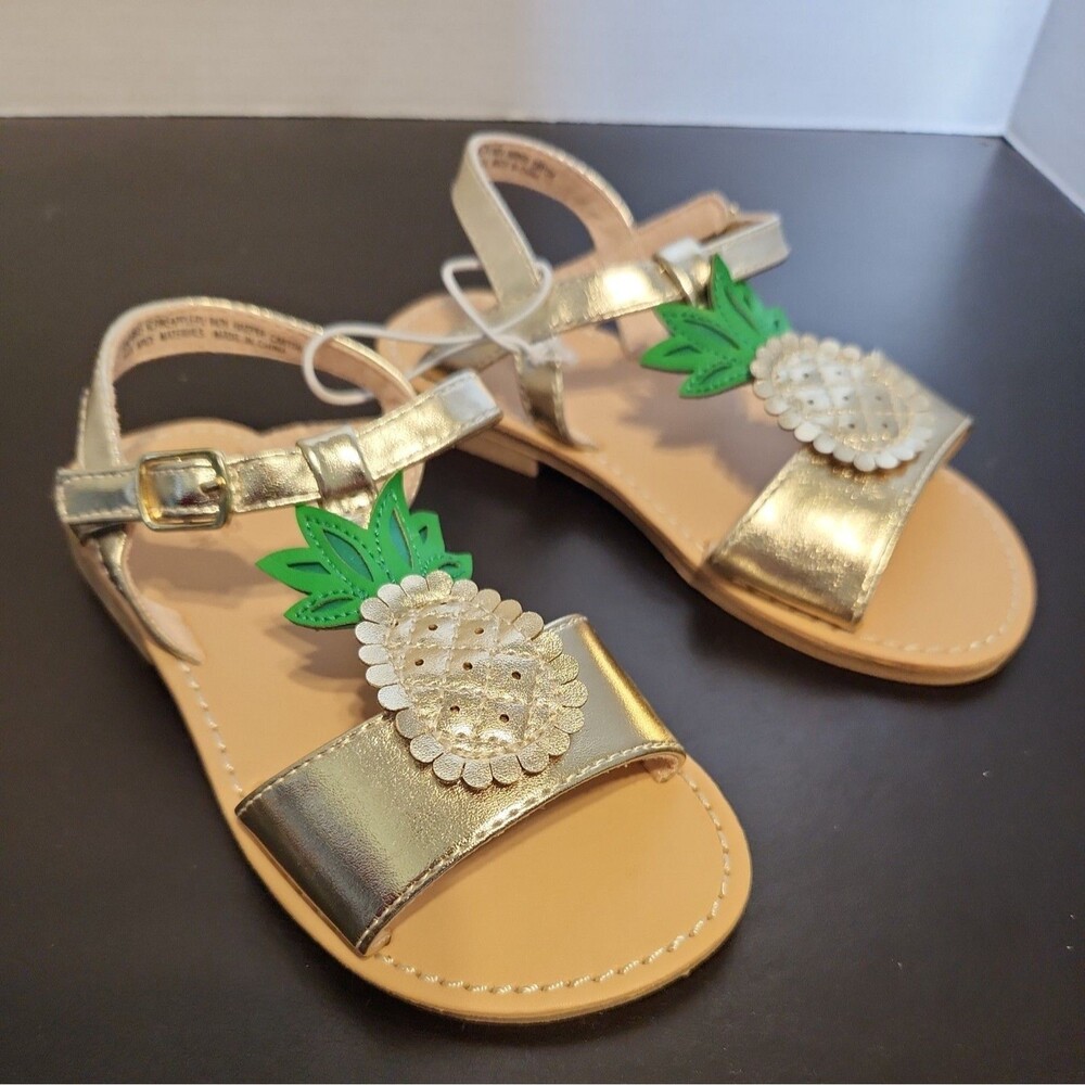 Harper Canyon Girls Sz 10 Sandals Pineapple Sponge Bob